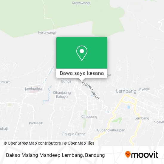 Peta Bakso Malang Mandeep Lembang