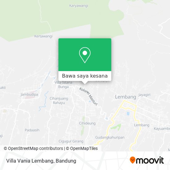 Peta Villa Vania Lembang