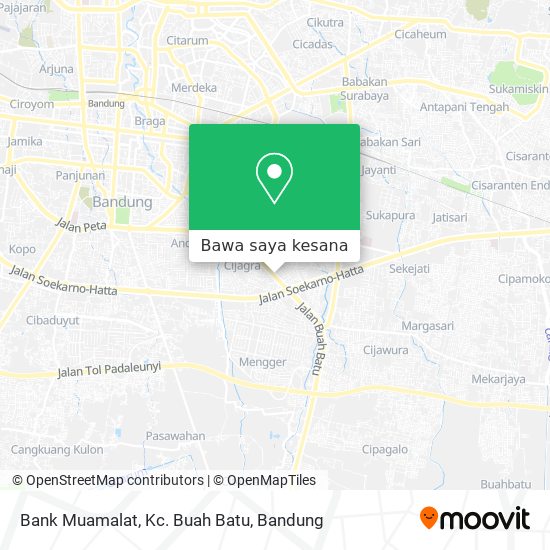 Peta Bank Muamalat, Kc. Buah Batu