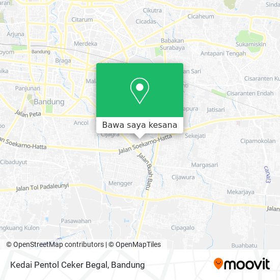Peta Kedai Pentol Ceker Begal