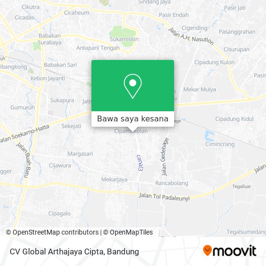Peta CV Global Arthajaya Cipta