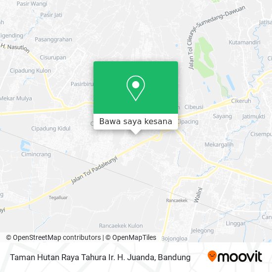 Peta Taman Hutan Raya Tahura Ir. H. Juanda