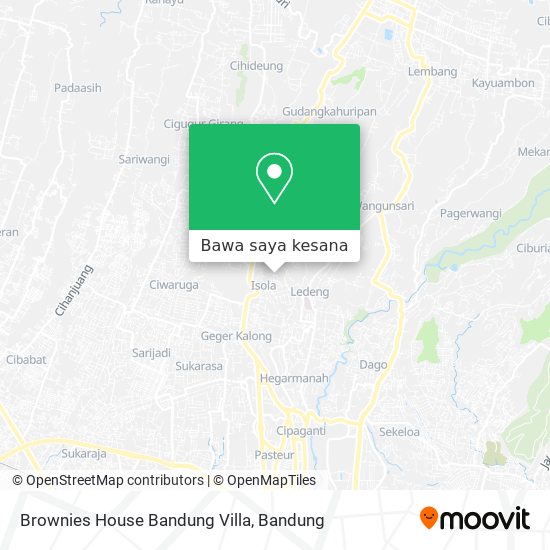 Peta Brownies House Bandung Villa