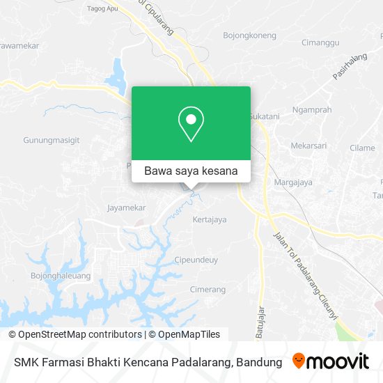 Peta SMK Farmasi Bhakti Kencana Padalarang
