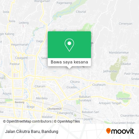 Peta Jalan Cikutra Baru