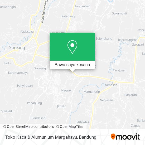 Peta Toko Kaca & Alumunium Margahayu
