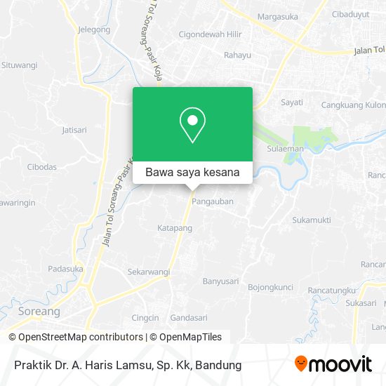 Peta Praktik Dr. A. Haris Lamsu, Sp. Kk