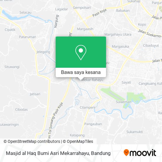 Peta Masjid al Haq Bumi Asri Mekarrahayu