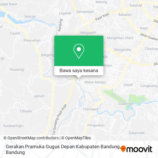 Peta Gerakan Pramuka Gugus Depan Kabupaten Bandung