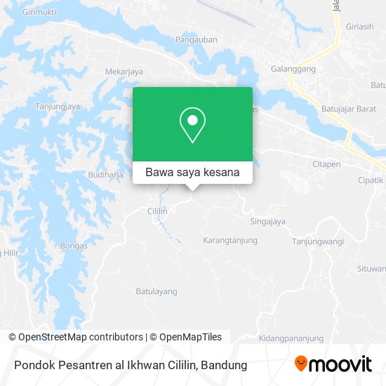 Peta Pondok Pesantren al Ikhwan Cililin