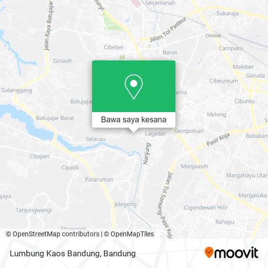 Peta Lumbung Kaos Bandung
