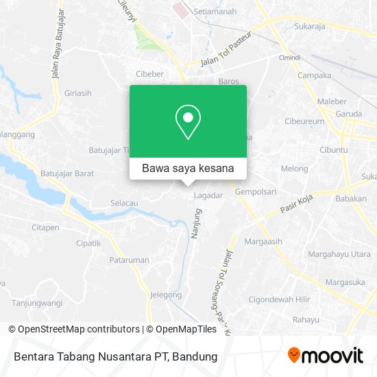 Peta Bentara Tabang Nusantara PT