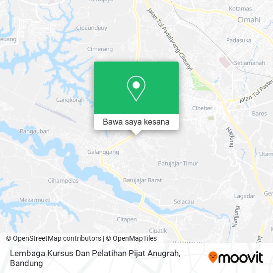 Peta Lembaga Kursus Dan Pelatihan Pijat Anugrah