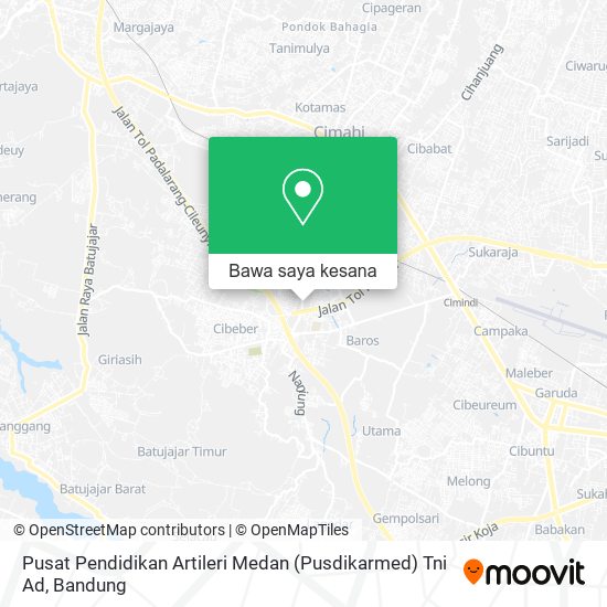 Peta Pusat Pendidikan Artileri Medan (Pusdikarmed) Tni Ad