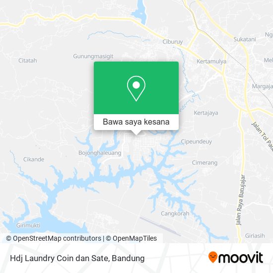 Peta Hdj Laundry Coin dan Sate