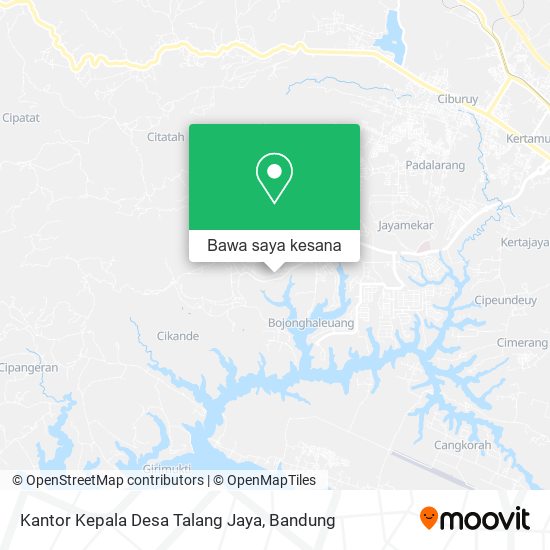 Peta Kantor Kepala Desa Talang Jaya
