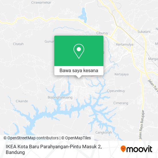 Peta IKEA Kota Baru Parahyangan-Pintu Masuk 2