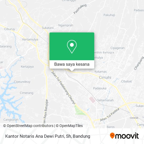 Peta Kantor Notaris Ana Dewi Putri, Sh