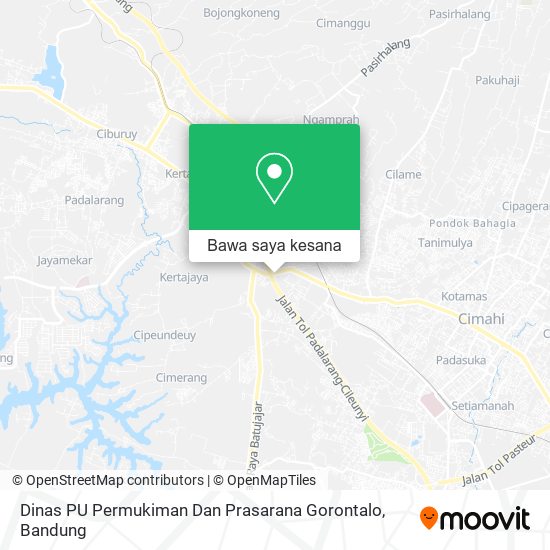 Peta Dinas PU Permukiman Dan Prasarana Gorontalo
