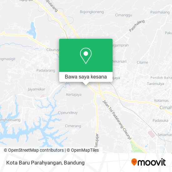 Peta Kota Baru Parahyangan