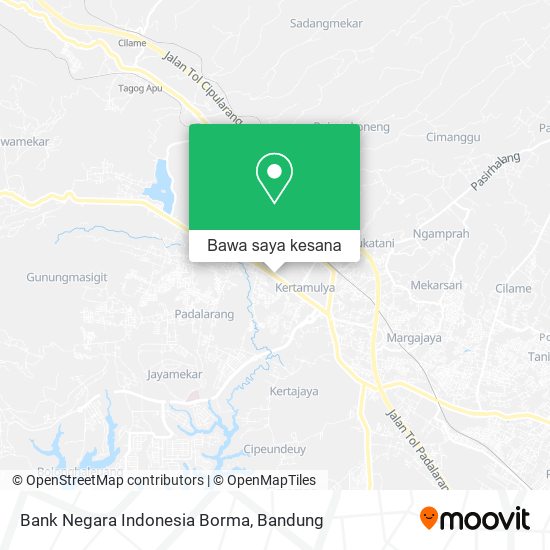 Peta Bank Negara Indonesia Borma