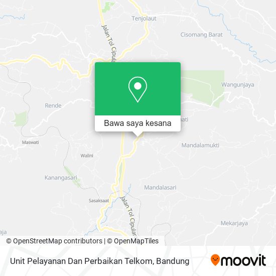 Peta Unit Pelayanan Dan Perbaikan Telkom