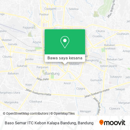 Peta Baso Semar ITC Kebon Kalapa Bandung