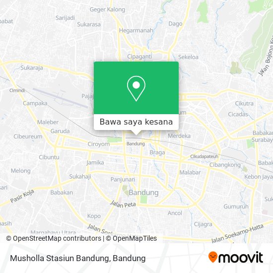 Peta Musholla Stasiun Bandung