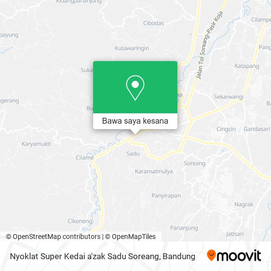 Peta Nyoklat Super Kedai a'zak Sadu Soreang