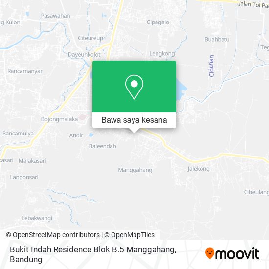 Peta Bukit Indah Residence Blok B.5 Manggahang