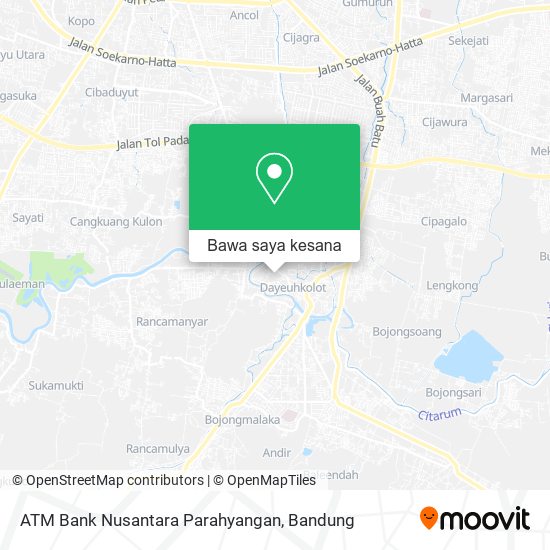 Peta ATM Bank Nusantara Parahyangan