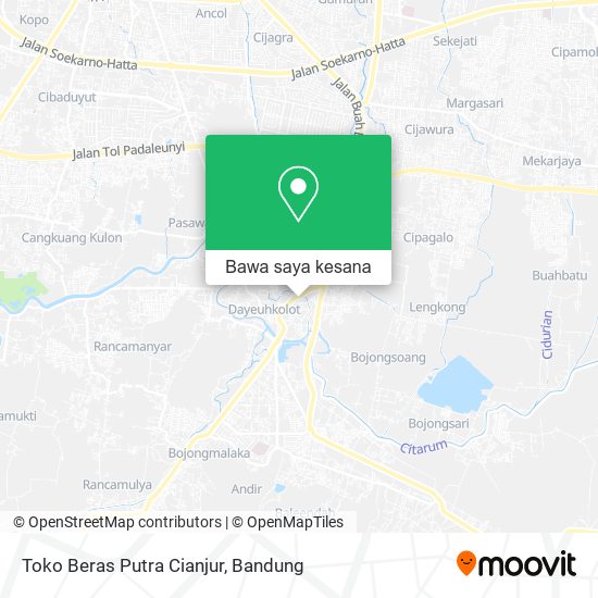 Peta Toko Beras Putra Cianjur