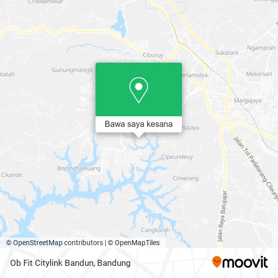 Peta Ob Fit Citylink Bandun