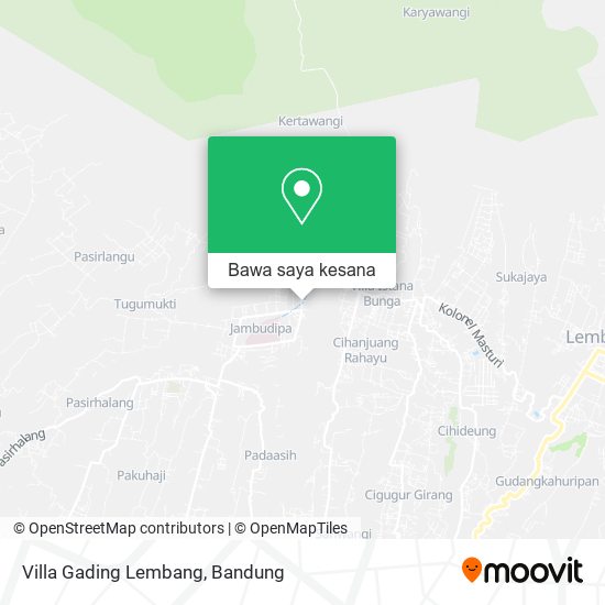 Peta Villa Gading Lembang