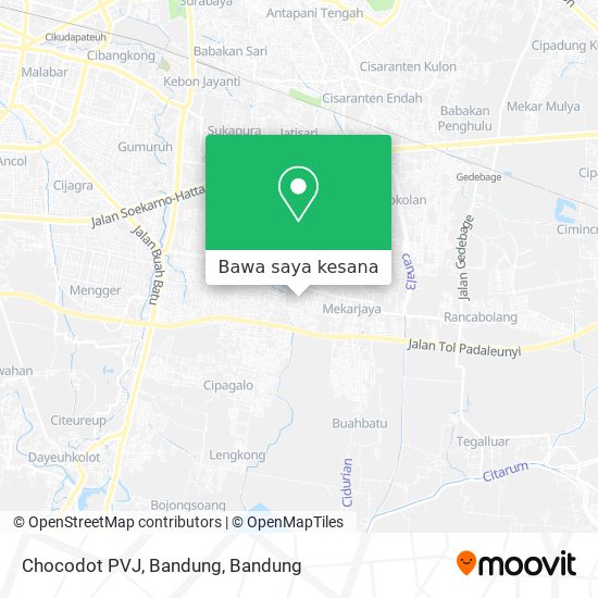 Peta Chocodot PVJ, Bandung