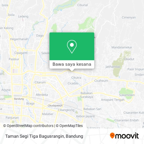 Peta Taman Segi Tiga Bagusrangin