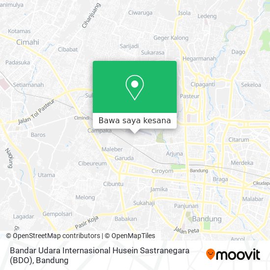 Peta Bandar Udara Internasional Husein Sastranegara (BDO)