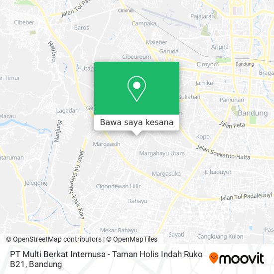 Peta PT Multi Berkat Internusa - Taman Holis Indah Ruko B21