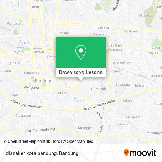 Peta disnaker kota bandung