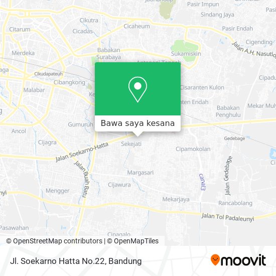Peta Jl. Soekarno Hatta No.22