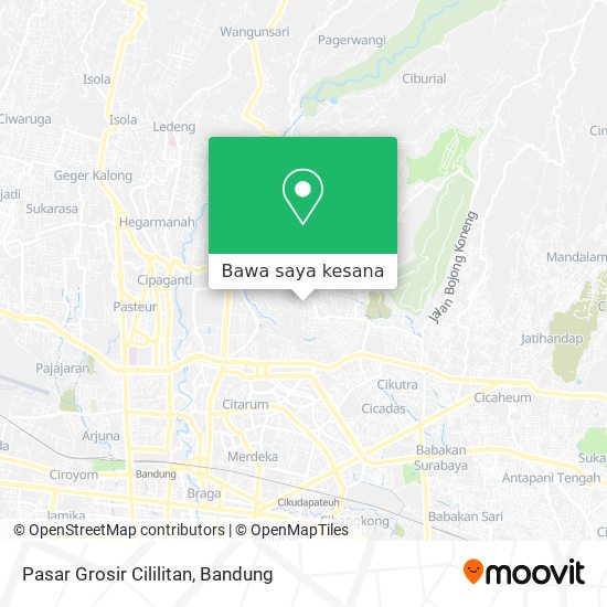 Peta Pasar Grosir Cililitan