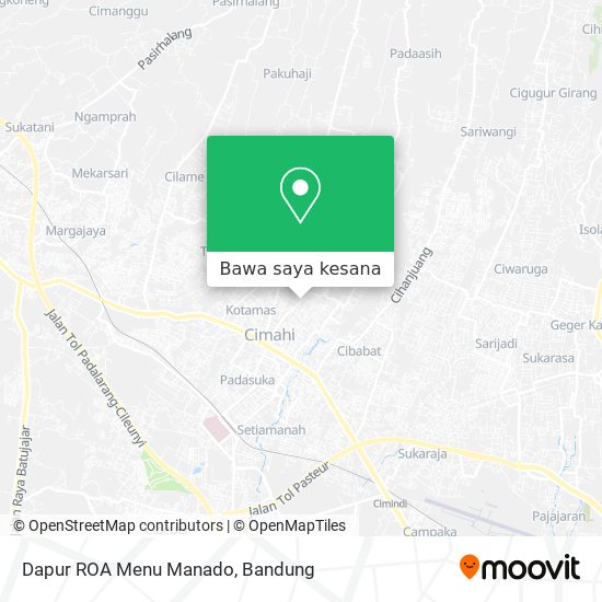 Peta Dapur ROA Menu Manado