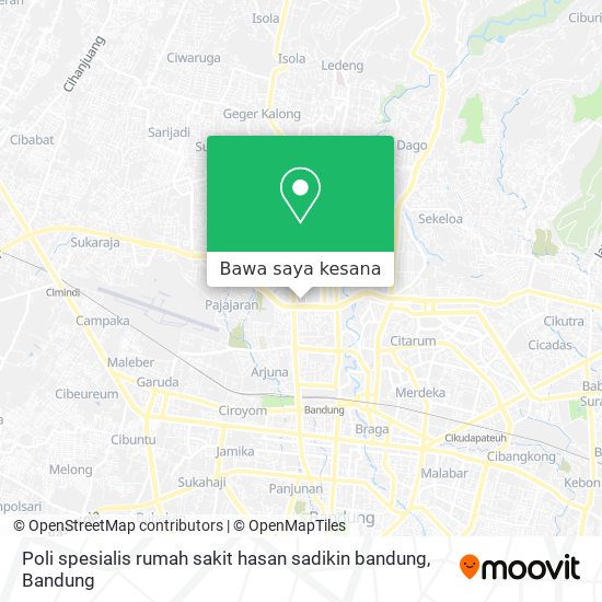 Peta Poli spesialis rumah sakit hasan sadikin bandung