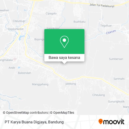 Peta PT Karya Buana Digjaya