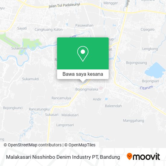 Peta Malakasari Nisshinbo Denim Industry PT