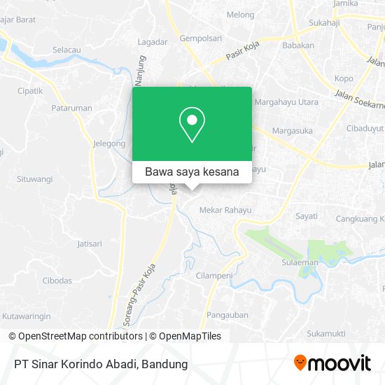 Peta PT Sinar Korindo Abadi