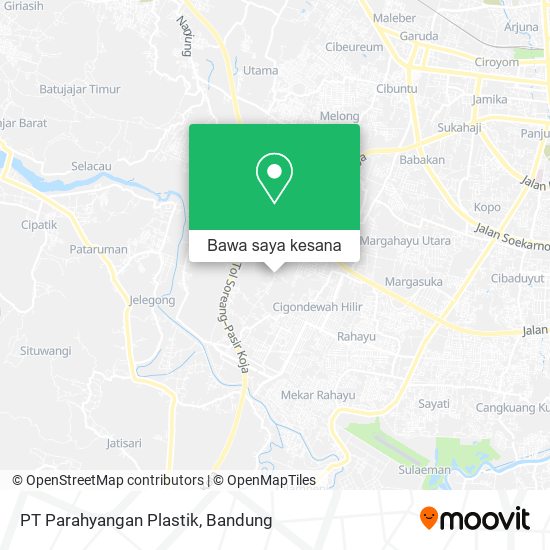 Peta PT Parahyangan Plastik