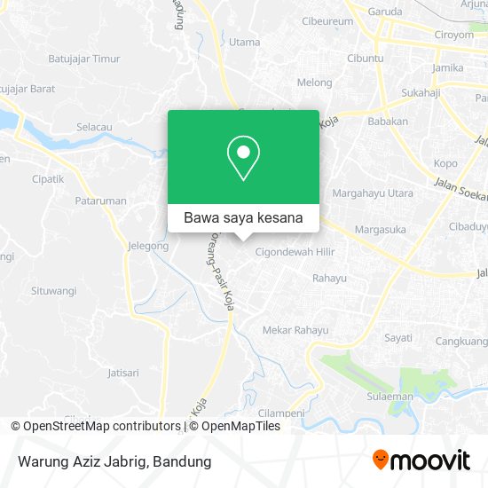 Peta Warung Aziz Jabrig