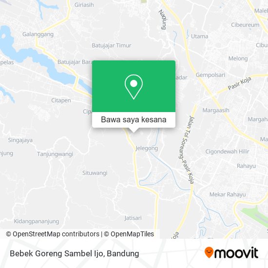 Peta Bebek Goreng Sambel Ijo