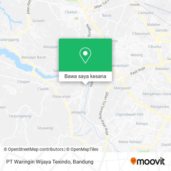 Peta PT Waringin Wijaya Texindo